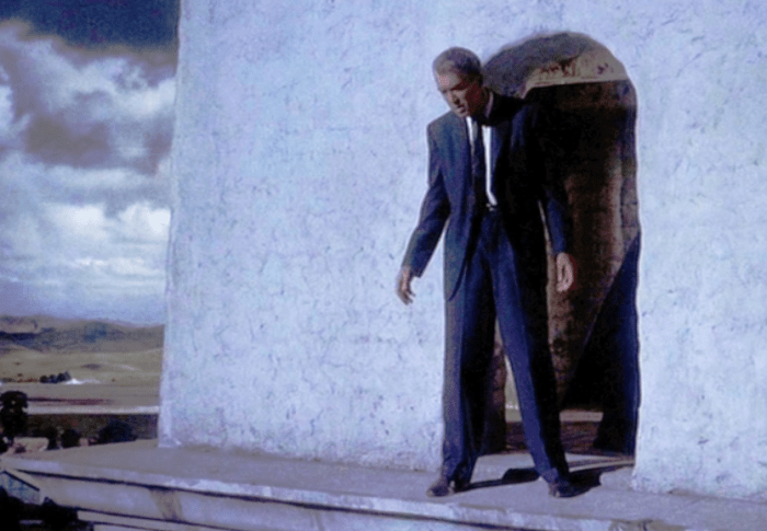 Final scene in vertigo locale